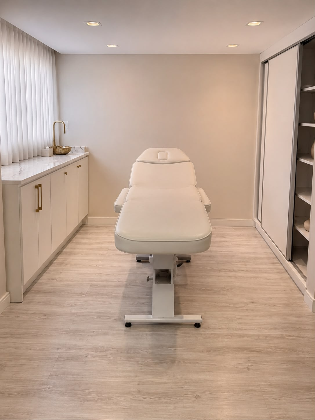 Sala de procedimentos estéticos da Clinica Andreia Balmer